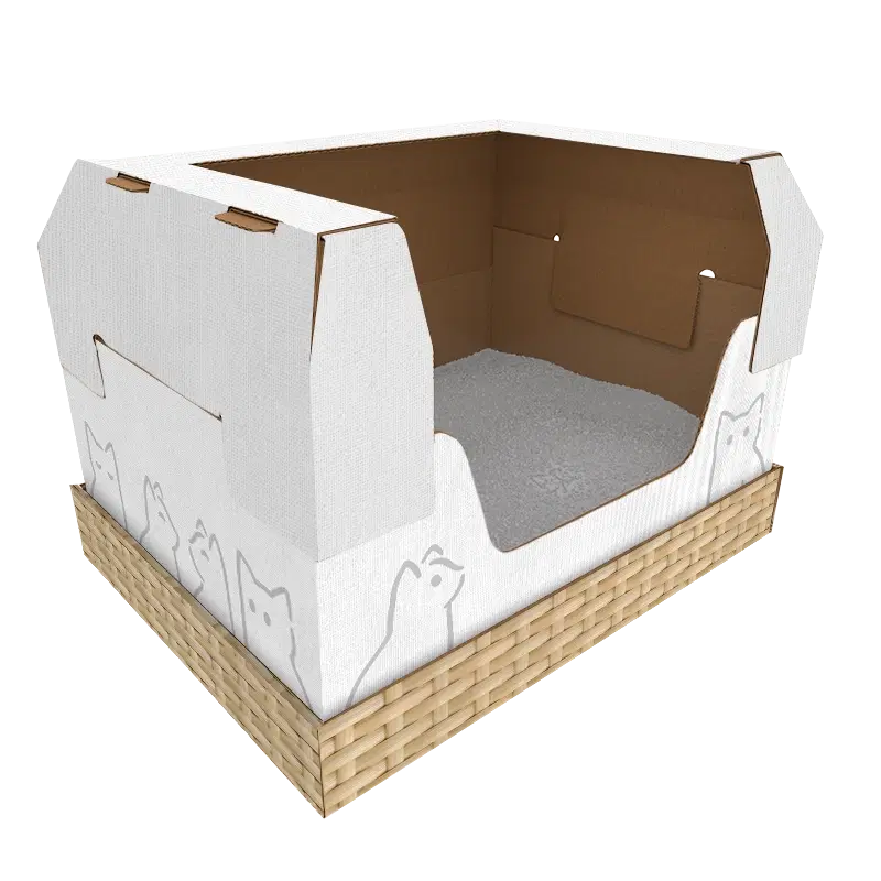 Monthly litter outlet box