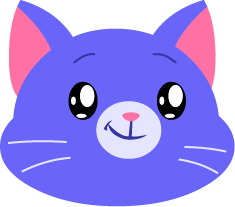 Smiling cat illustration